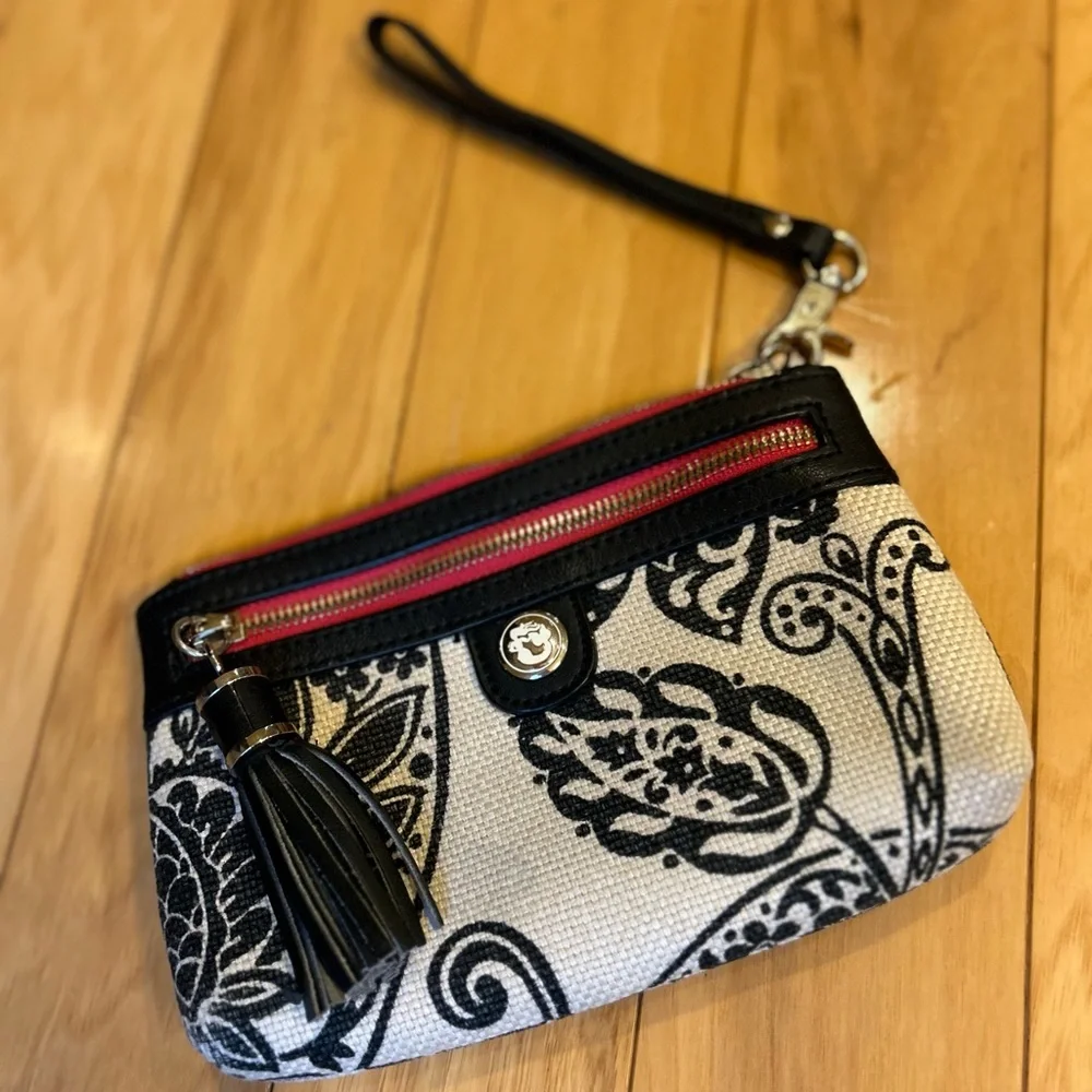 Spartina 449 Tassel Wristlet with Mermaid Logo